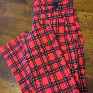 HELL BUNNY Red Plaid pants XXL